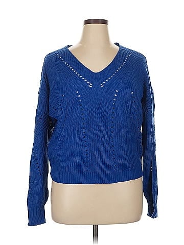 Blue Rain Pullover Sweater (view 1)