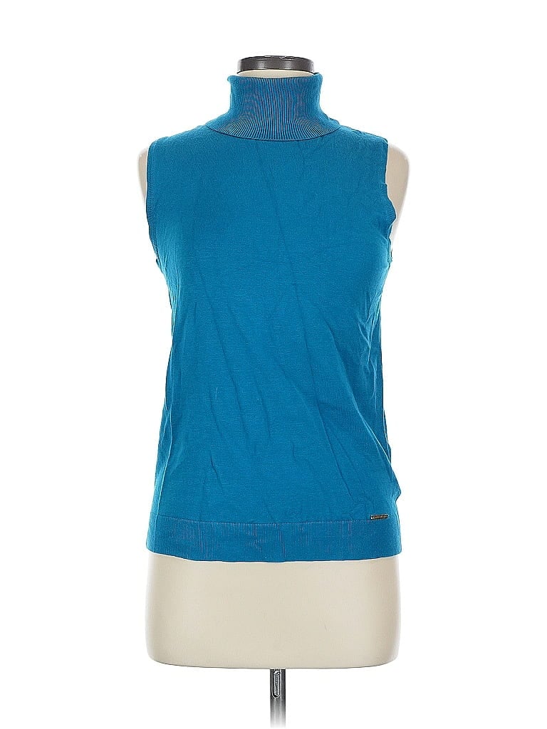Pre-owned Anne Klein Sweater Vest In Blue