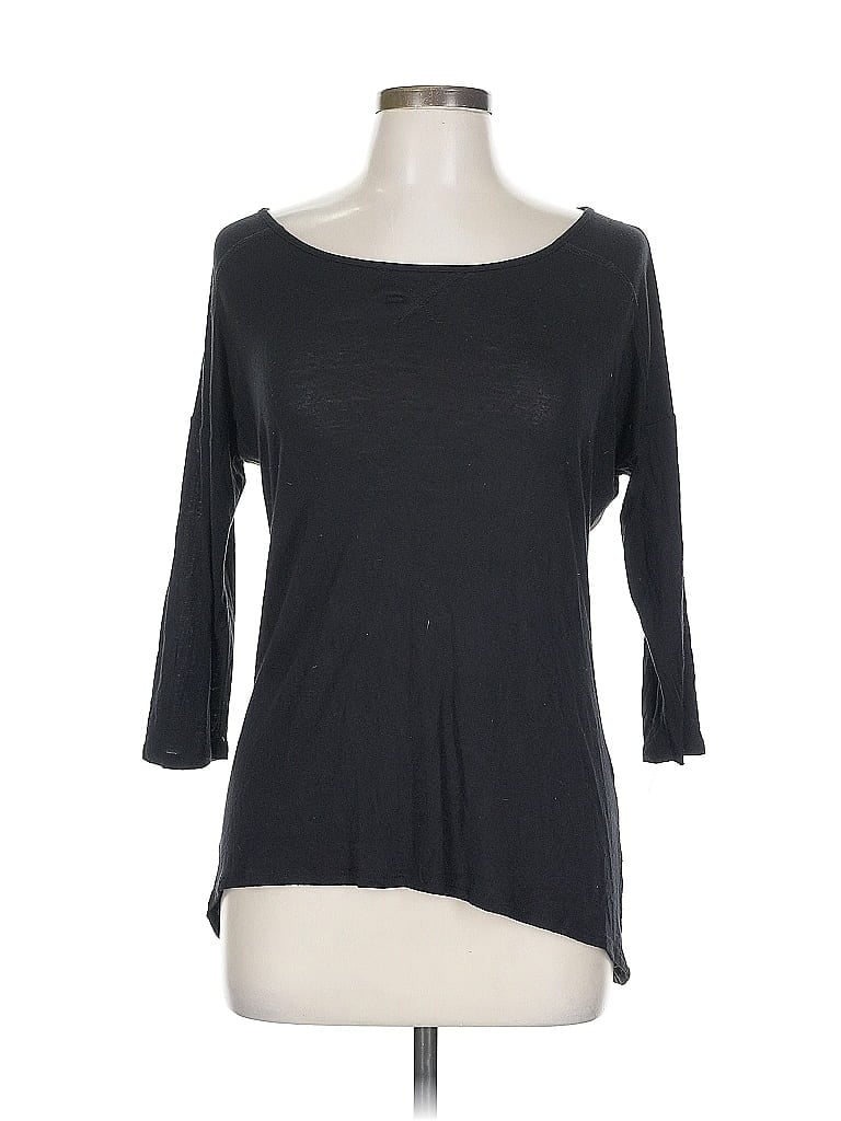 Pre-owned Pink Rose 3/4 Sleeve T-shirt In Black