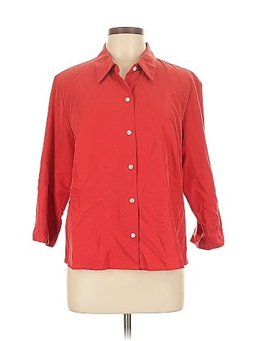 Liz Claiborne 3/4 Sleeve Button-Down Shirt (view 1)