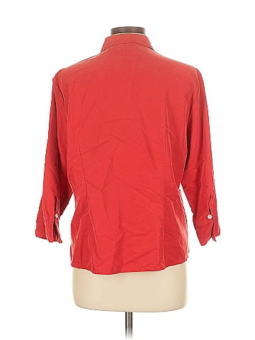 Liz Claiborne 3/4 Sleeve Button-Down Shirt (view 2)