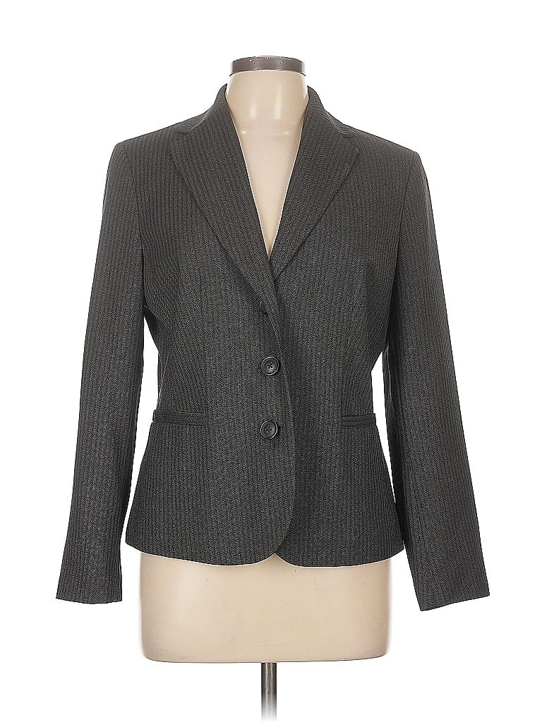 Pre-owned Ann Taylor Factory Blazer Jacket In Gray