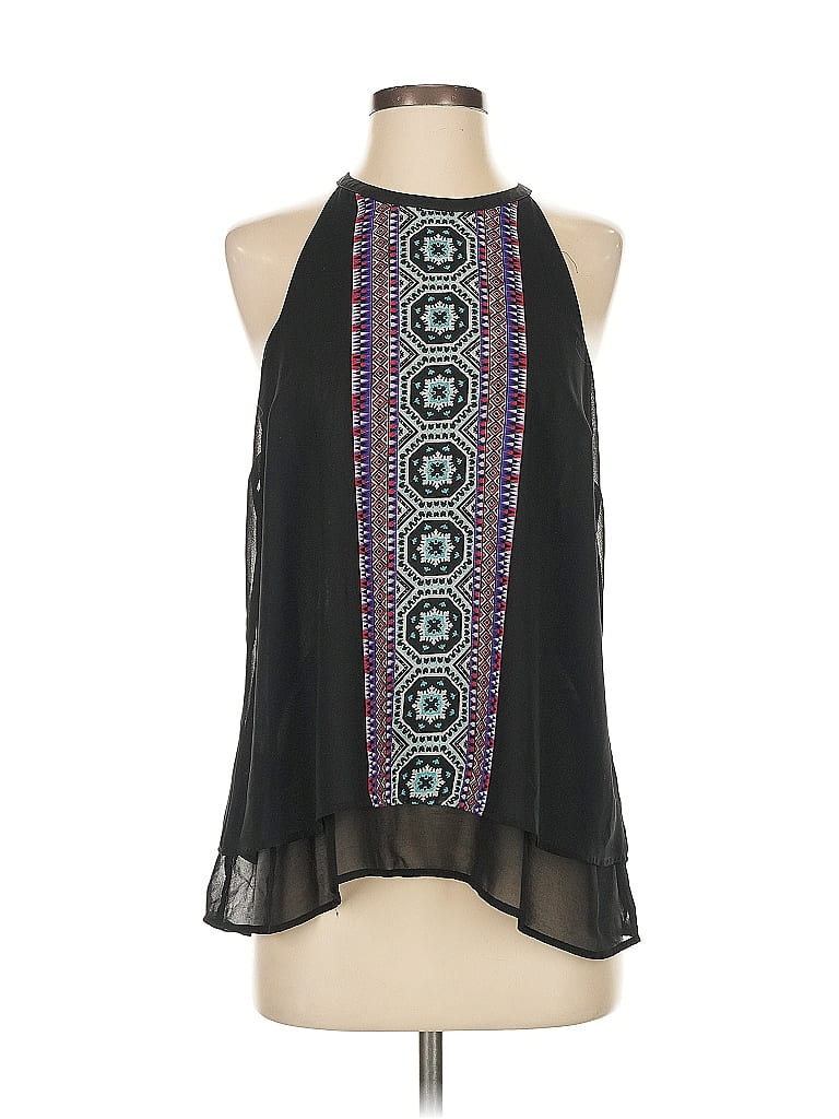 Pre-owned Daniel Rainn Sleeveless Blouse In Black