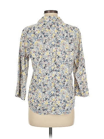 Christopher & Banks 3/4 Sleeve Button-Down Shirt (view 2)