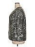 JM Collection Metallic Silver 3/4 Sleeve Top Size XXL - photo 5