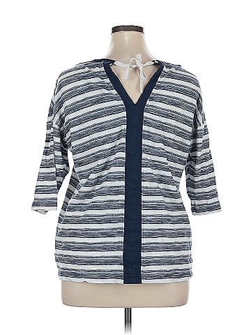 T by Talbots 3/4 Sleeve T-Shirt (view 2)