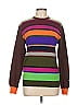 ETRO 100% Cashmere Color Block Brown Burgundy Cashmere Pullover Sweater Size L - photo 1