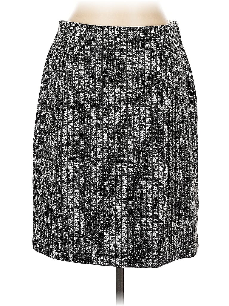 Pre-owned Kasper Casual Skirt In Gray