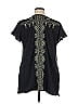 Johnny Was 100% Cotton Black Short Sleeve Top Size XL - photo 2