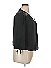 Soho JEANS NEW YORK & COMPANY 100% Polyester Black 3/4 Sleeve Blouse Size XL - photo 4