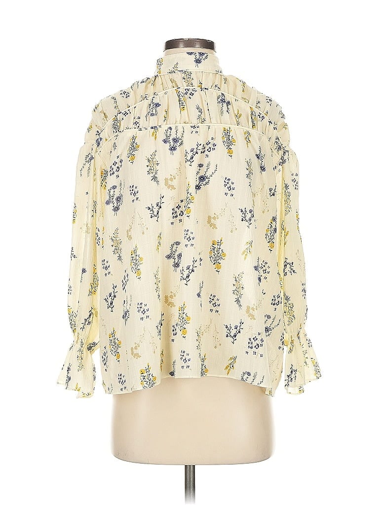 Pre-owned Ba&sh 3/4 Sleeve Blouse In White