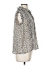 Elan 100% Polyester Silver Sleeveless Blouse Size M - photo 4