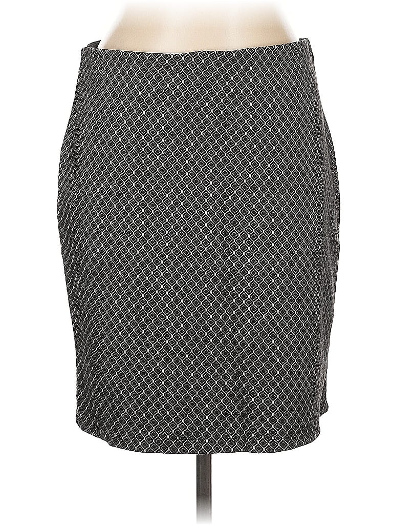 Pre-owned Ann Taylor Loft Casual Skirt In Gray