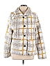 Dylan 100% Polyester Tweed Ivory White Coat Size L - photo 1