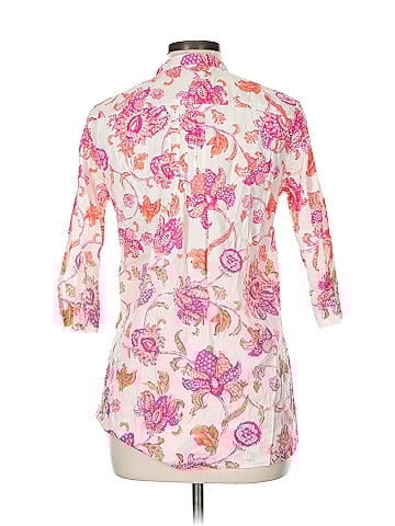 Lands' End 3/4 Sleeve Button-Down Shirt (view 2)