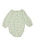 Just One You Made by Carter's Checkered-gingham Green Long Sleeve Onesie 3-6 MO / 6 MO - photo 1