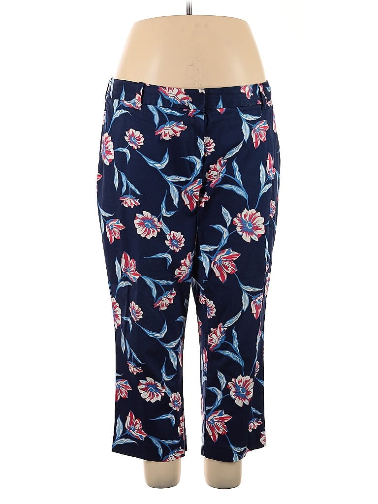 Pre-owned Lands' End Casual Pants In Blue