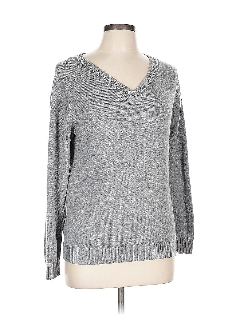 White Stag Gray Pullover Sweater Size L - photo 1