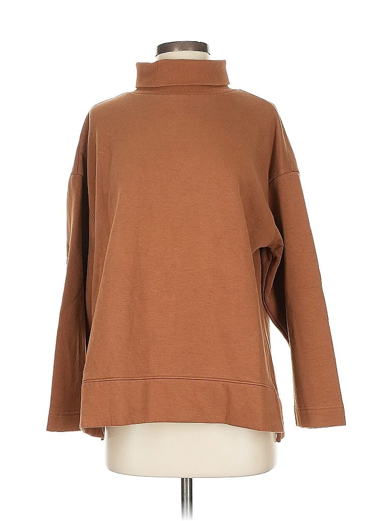 Lou & Grey for LOFT Brown Turtleneck Sweater Size S - photo 1