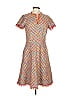 W by Worth Tweed Orange Casual Dress Size 8 - photo 1