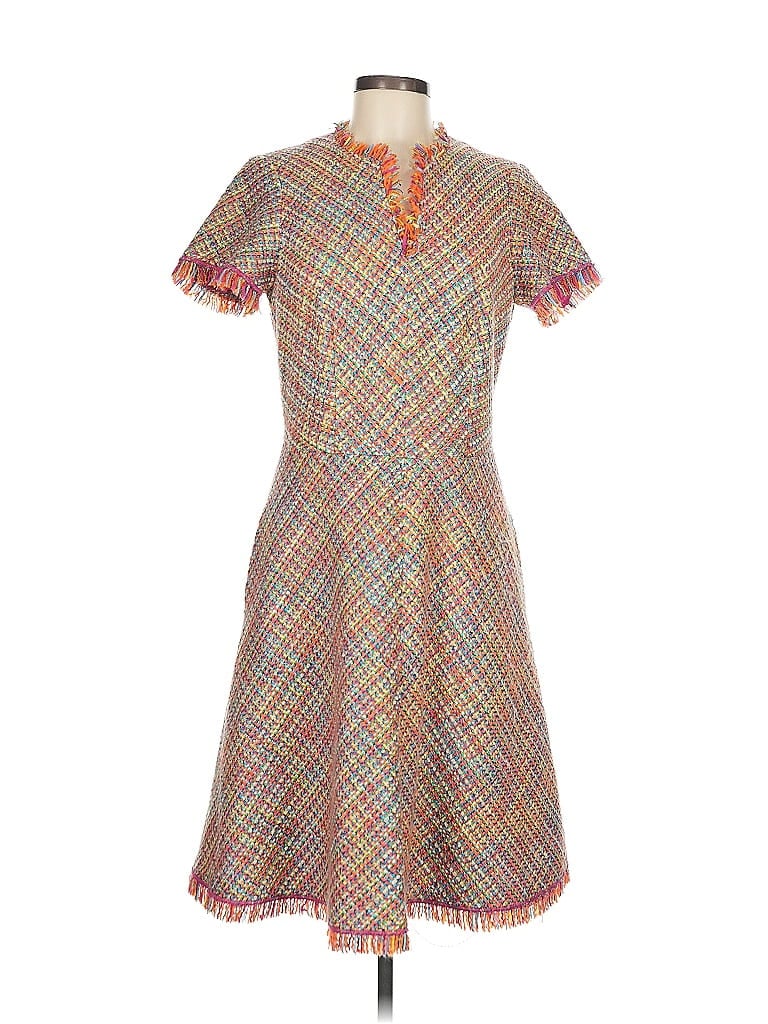 W by Worth Tweed Orange Casual Dress Size 8 - photo 1