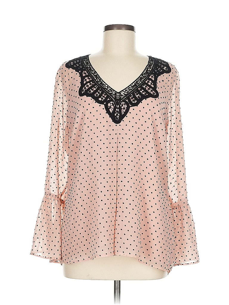Pre-owned Dr2 Long Sleeve Blouse In Pink