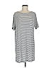 Soma Stripes Silver Short Sleeve T-Shirt Size M - photo 1