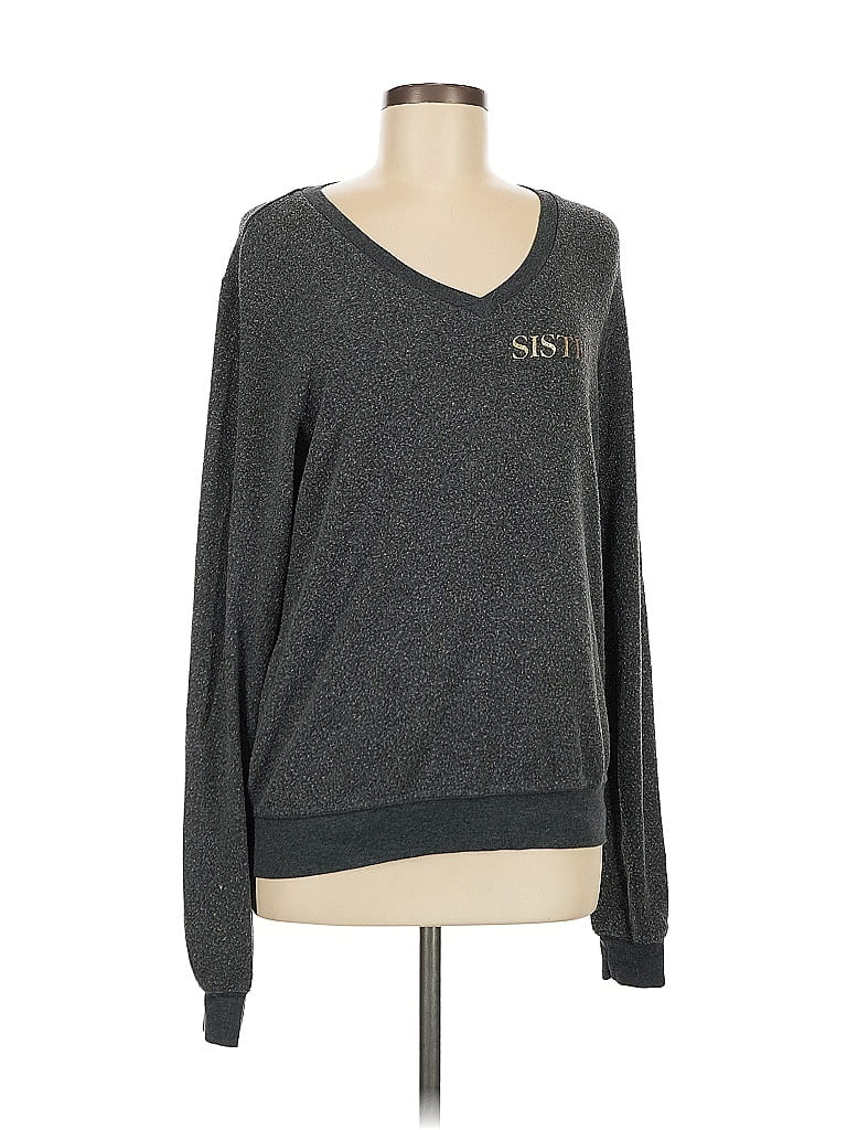 Pre-owned Wildfox Pullover Sweater In Gray