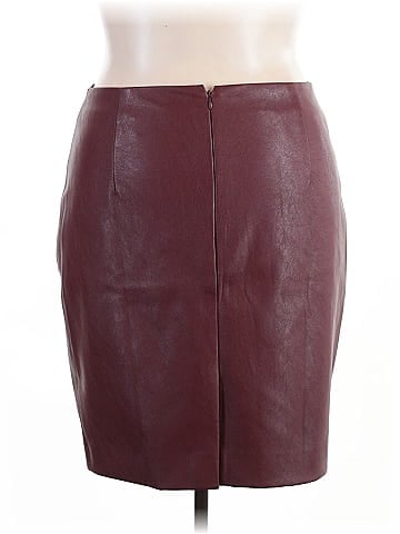 J.Crew Factory Store Faux Leather Skirt (view 2)