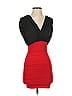 Charlotte Russe 100% Rayon Color Block Red Cocktail Dress Size XS - photo 1