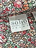 Soho JEANS NEW YORK & COMPANY 100% Polyester Floral Tan Long Sleeve Blouse Size XXL - photo 7