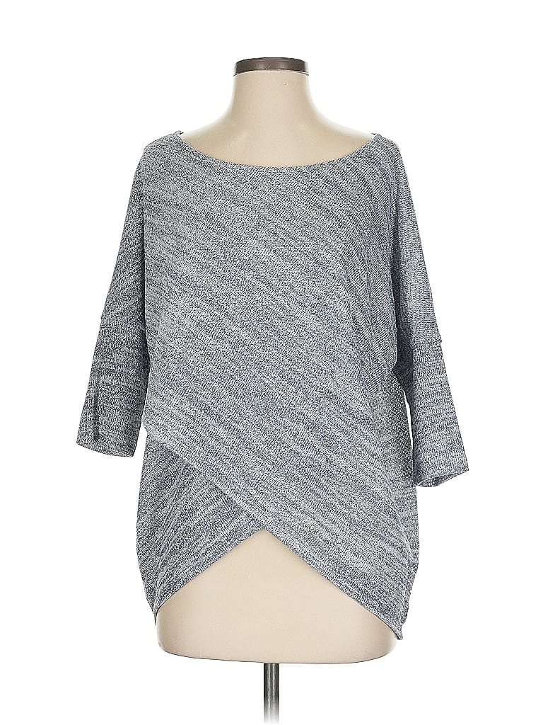 Pre-owned White House Black Market Pullover Sweater In Gray