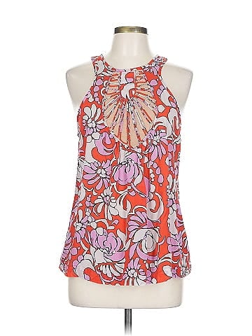 Trina Turk Sleeveless Silk Top (view 1)