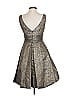 Theia Metallic Silver Cocktail Dress Size 2 - photo 2