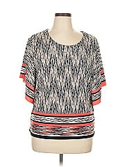 Jm Collection Short Sleeve Blouse