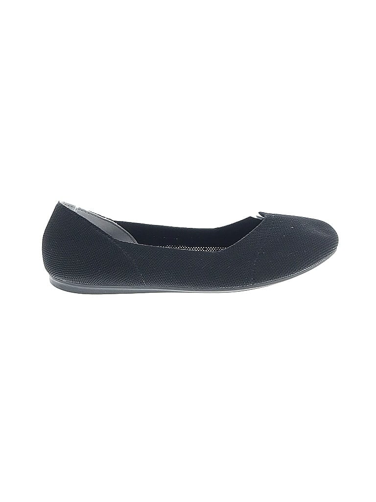 Pre-owned Assorted Brands Flats In Black