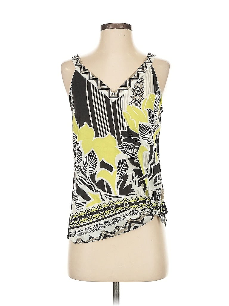 Hale Bob 100% Polyester Yellow Sleeveless Blouse Size S - photo 1