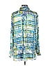 Susan Graver 100% Polyester Print Green Long Sleeve Blouse Size XS - photo 2