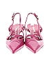 Prada 100% Leather Pink Heels Size EU 37 - photo 2