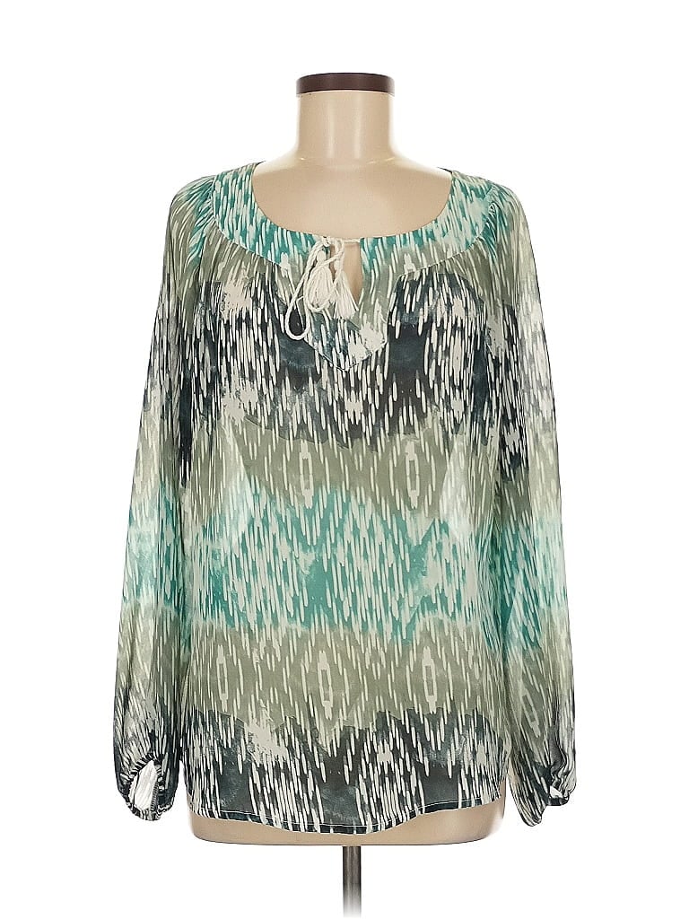 Ariat Teal Long Sleeve Blouse Size M - photo 1