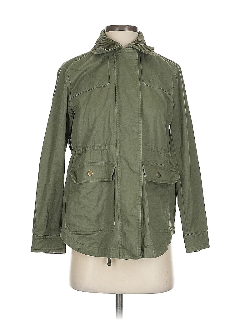 Pre-owned Ann Taylor Loft Jacket In Green
