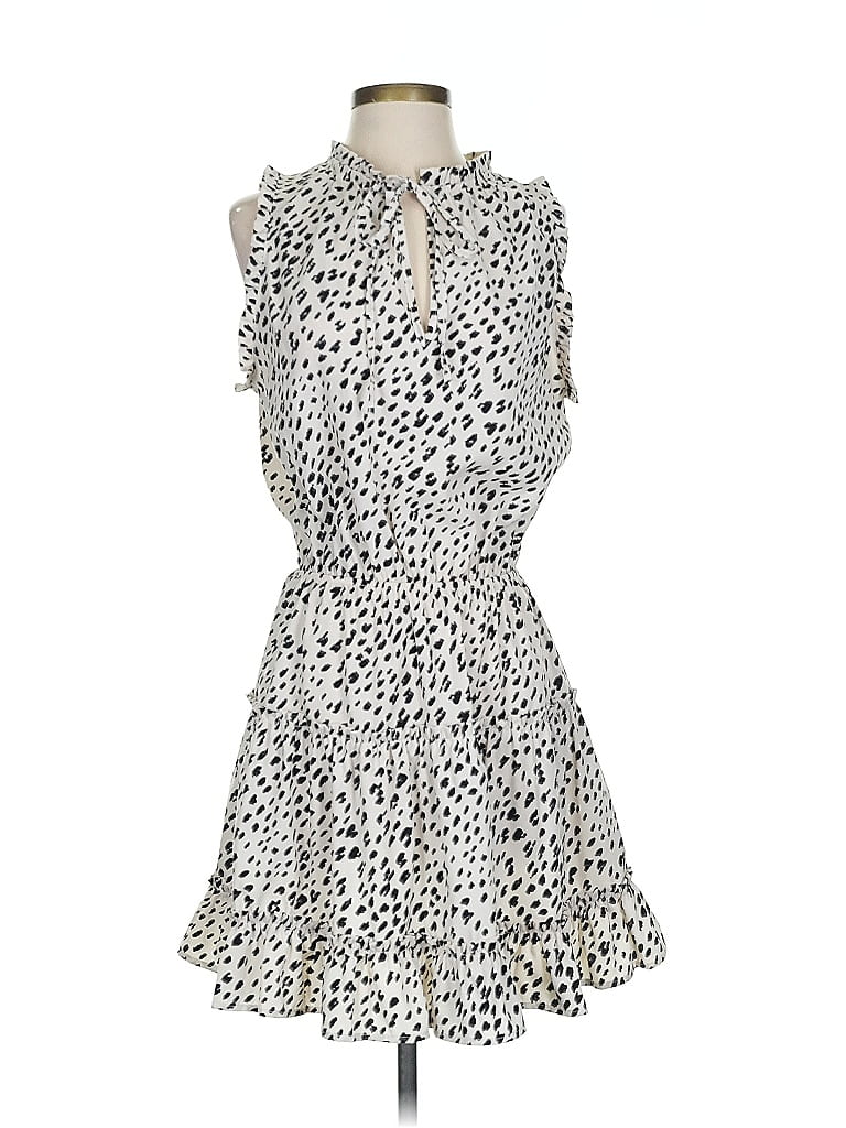 Pre-owned Tyche Cocktail Dress In White