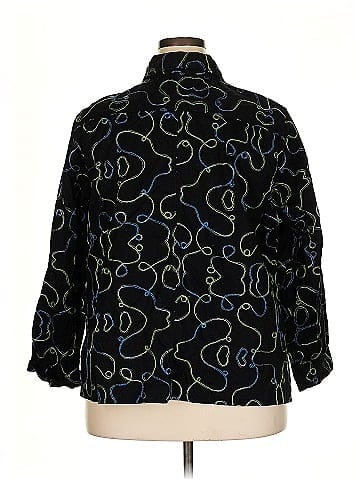 Choices 3/4 Sleeve Button-Down Shirt (view 2)