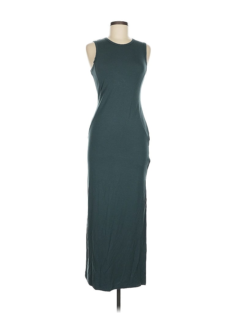 Quince Solid Teal Casual Dress Size M - photo 1