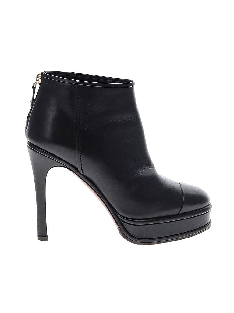 Chanel Black Ankle Boots Size EU 37 1/2 - photo 1