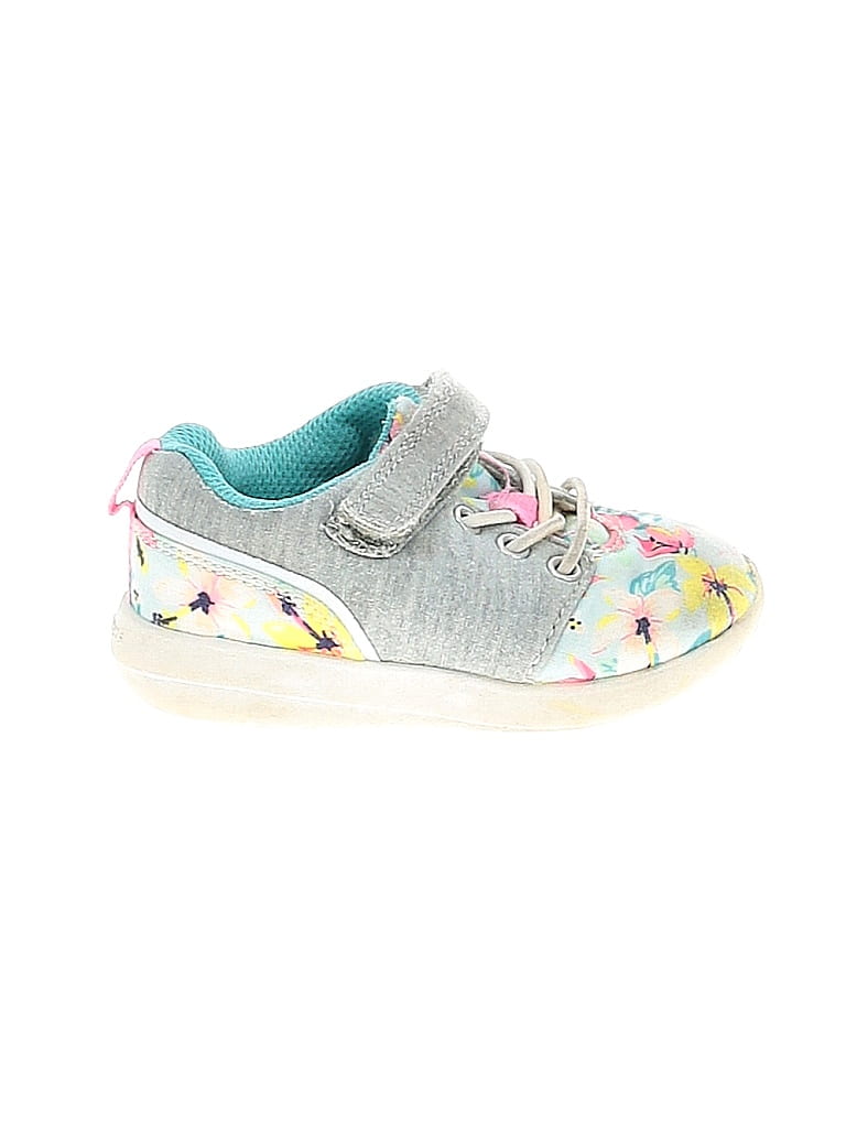 Carter's Floral Gray Sneakers Size 5 - photo 1