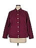 Cj Banks Solid Burgundy Jacket Size 1X - photo 1