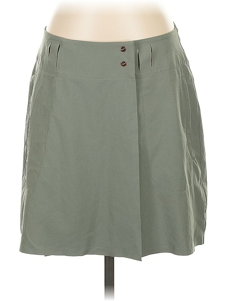 Nike Golf Solid Green Gray Casual Skirt Size 4 - photo 1