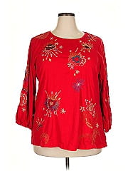 Johnny Was 3/4 Sleeve Blouse