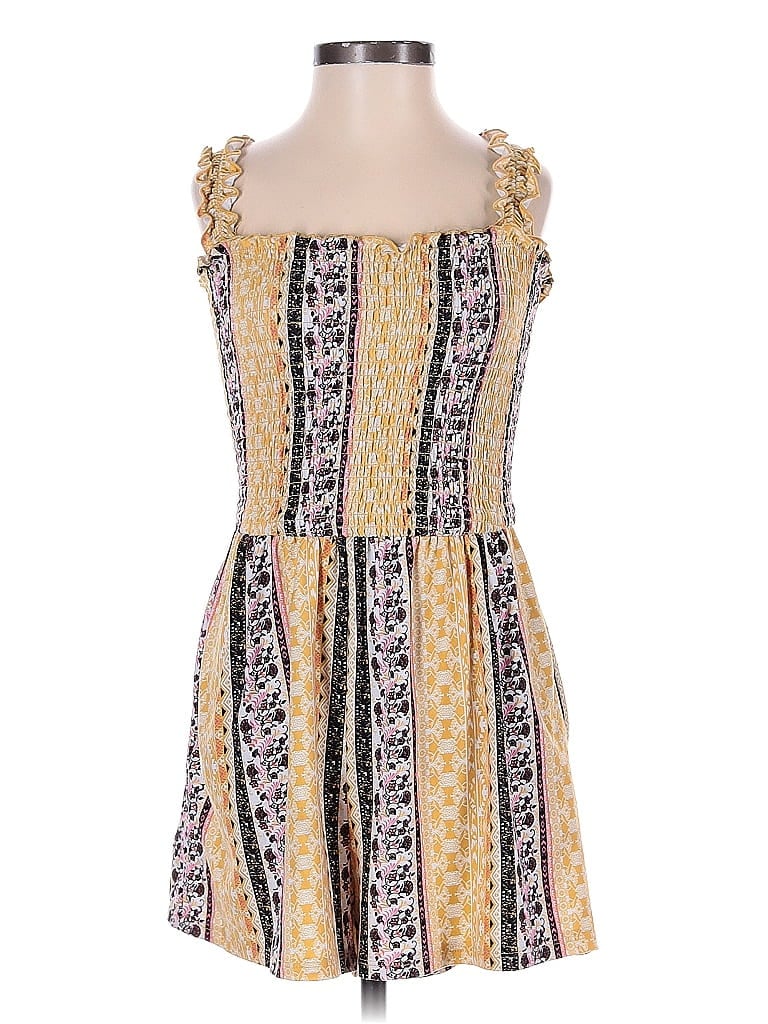 Pre-owned J For Justify Cocktail Dress In Yellow